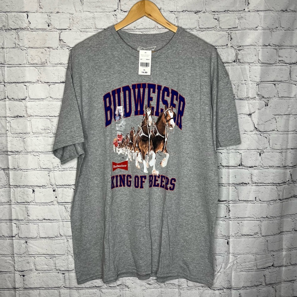NWT Budweiser King of Beers T-shirt Size XL